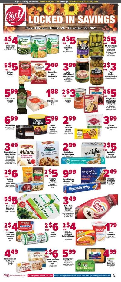 Big Y (MA) Weekly Ad Flyer November 2 to November 9
