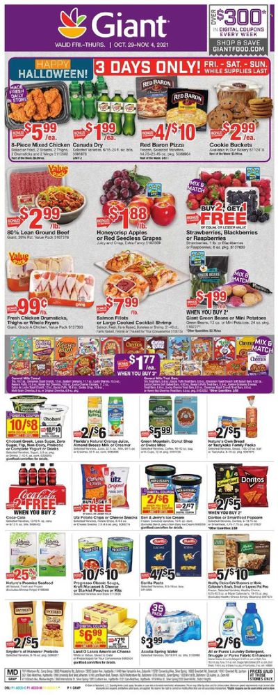 Giant Food (DE, MD, VA) Weekly Ad Flyer November 2 to November 9