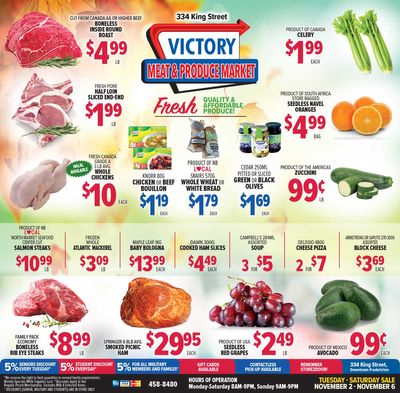 Victory Meat Market Flyer November 2 to 6