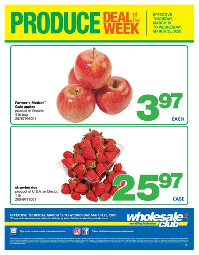 Wholesale Club (ON) Produce Deal of the Week Flyer March 19 to 25