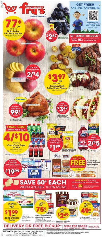 Fry’s (AZ) Weekly Ad Flyer November 2 to November 9