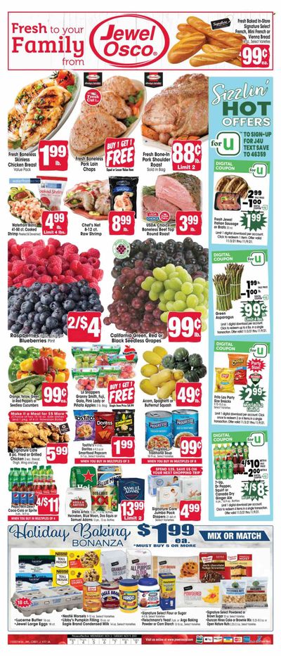 Jewel Osco (IA) Weekly Ad Flyer November 3 to November 10