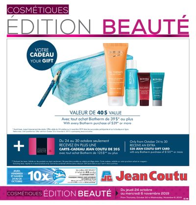 Jean Coutu (QC) Beauty Insert October 24 to November 6