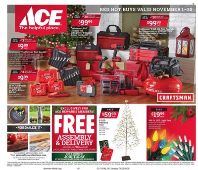 ACE Hardware Weekly Ad Flyer November 3 to November 10