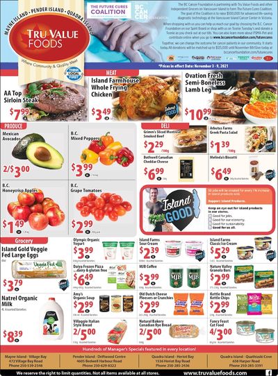 Tru Value Foods Flyer November 3 to 9
