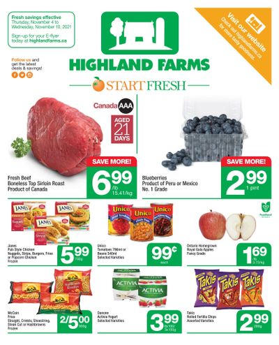 Highland Farms Flyer November 4 to 10