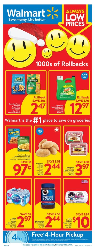 Walmart (Atlantic) Flyer November 4 to 10