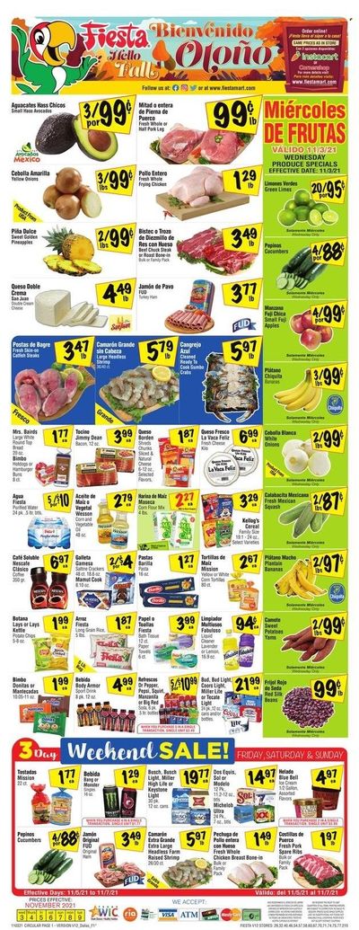 Fiesta Mart (TX) Weekly Ad Flyer November 3 to November 10