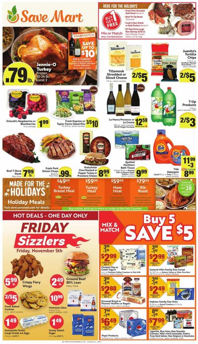 Save Mart (CA, NV) Weekly Ad Flyer November 3 to November 10