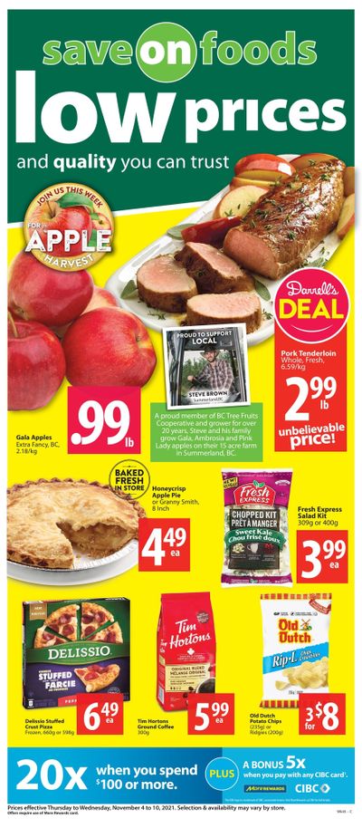 Save on Foods (SK) Flyer November 4 to 10