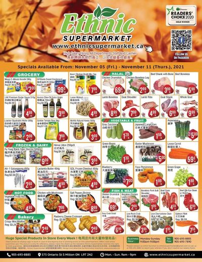 Ethnic Supermarket Flyer November 5 to 11