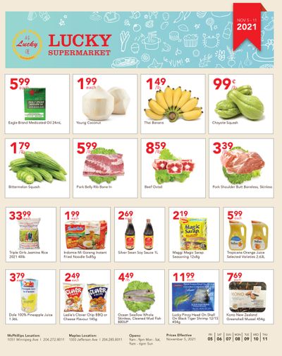 Lucky Supermarket (Winnipeg) November 5 to 11