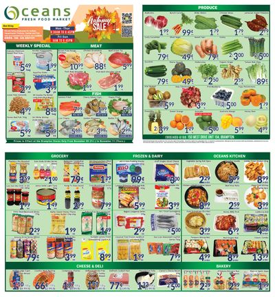 Oceans Fresh Food Market (Brampton) Flyer November 5 to 11