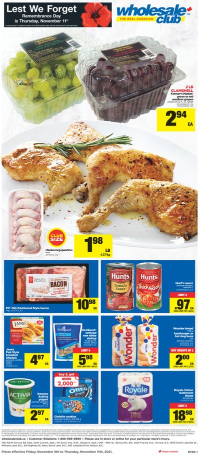 Real Canadian Wholesale Club Flyer November 5 to 11