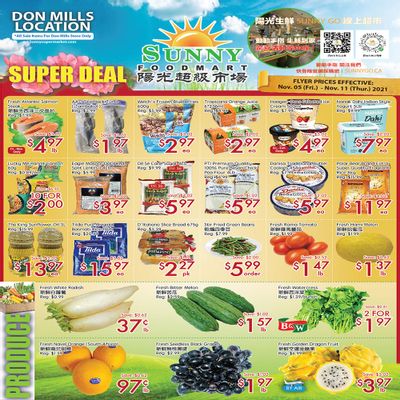 Sunny Foodmart (Don Mills) Flyer November 5 to 11 Sunny Foodmart (Don Mills) Flyer November 5 to 11