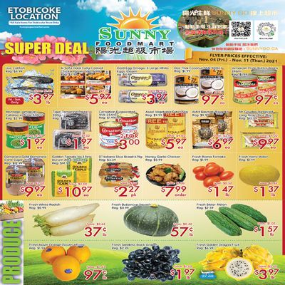 Sunny Foodmart (Etobicoke) Flyer November 5 to 11