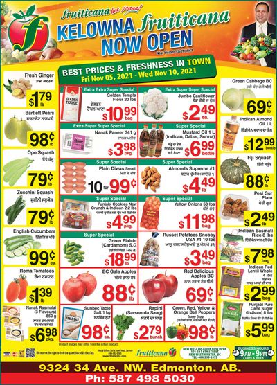 Fruiticana (Edmonton) Flyer November 5 to 11