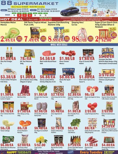 88 Supermarket Flyer March 19 to 25