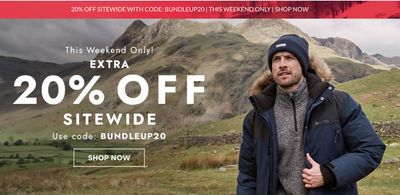 Mountain Warehouse Canada Deals: Save Extra 20% OFF Sitewide + Up to 60% OFF Sale