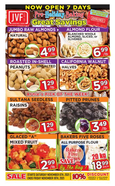 Johnvince Foods Flyer November 6 to 19