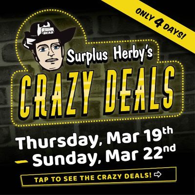 Surplus Herby's Flyer March 19 to 22
