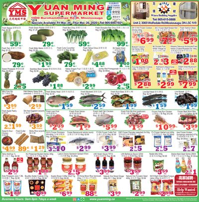 Yuan Ming Supermarket Flyer March 20 to 26