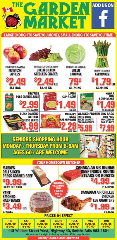 The Garden Market Flyer March 20 to 26