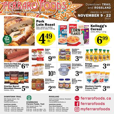 Ferraro Foods Flyer November 9 to 22