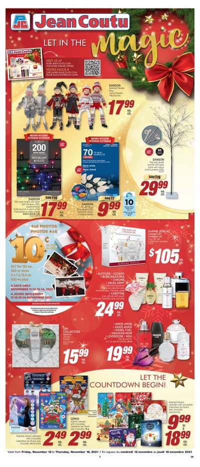 Jean Coutu (ON) Holiday Flyer November 12 to 18