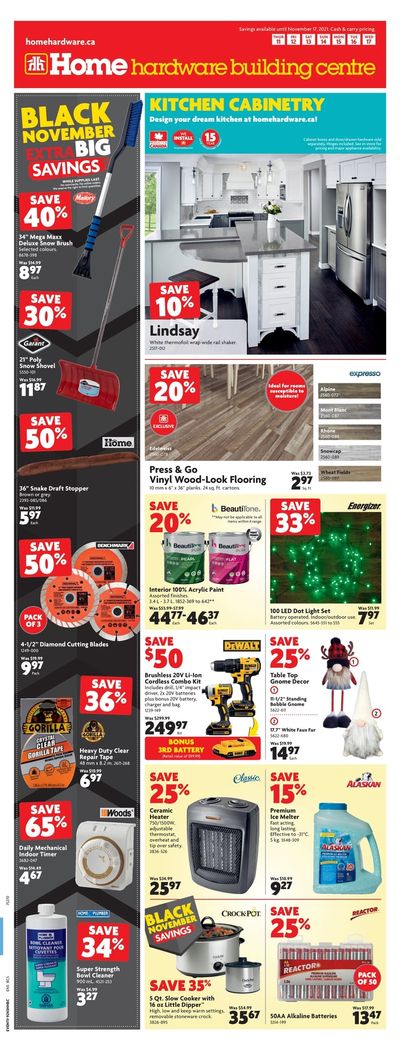 Home Hardware Building Centre (BC) Flyer November 11 to 17