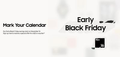 Samsung Canada Early Black Friday Deals: Receive FREE $25 e-Voucher