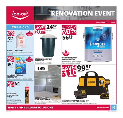 Co-op (West) Home Centre Flyer November 11 to 17