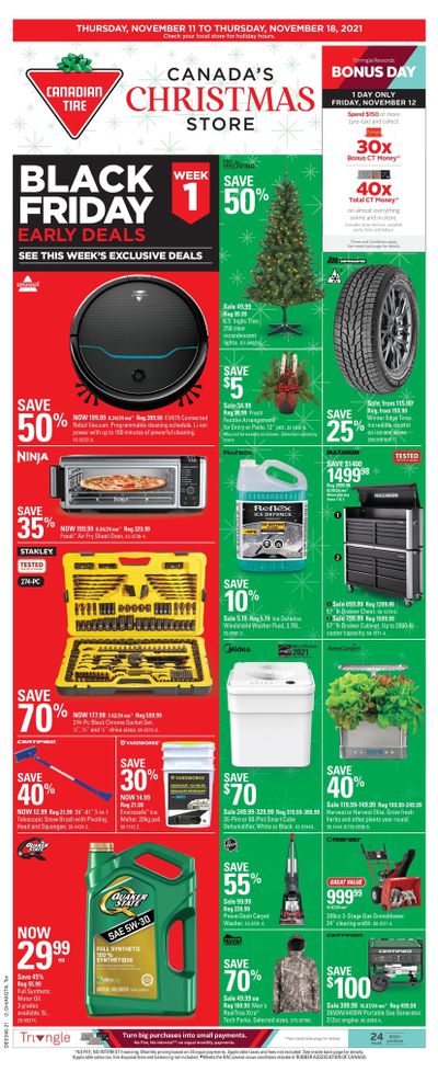 Canadian Tire Black Friday Early Deals (ON) Flyer November 11 to 18, 2021