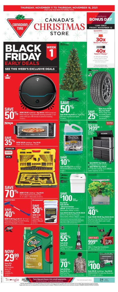 Canadian Tire Black Friday Early Deals (Atlantic) Flyer November 11 to 18, 2021