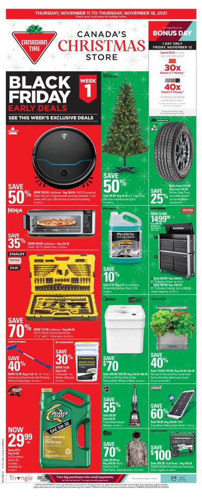Canadian Tire Black Friday Early Deals (West) Flyer November 11 to 18, 2021