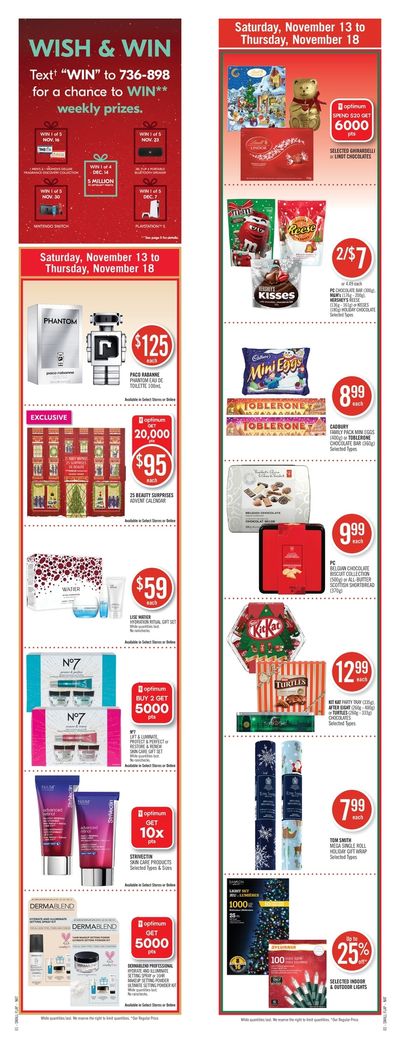 Shoppers Drug Mart (West) Flyer November 13 to 18