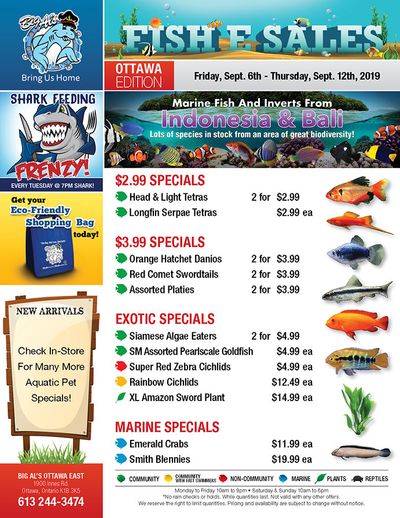 Big Al's (Ottawa East) Weekly Specials September 6 to 12