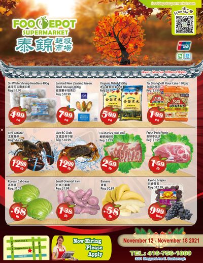 Food Depot Supermarket Flyer November 12 to 18