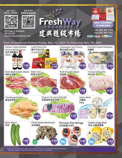 FreshWay Foodmart Flyer November 12 to 18