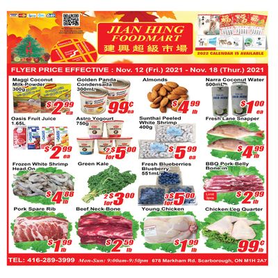 Jian Hing Foodmart (Scarborough) Flyer November 12 to 18