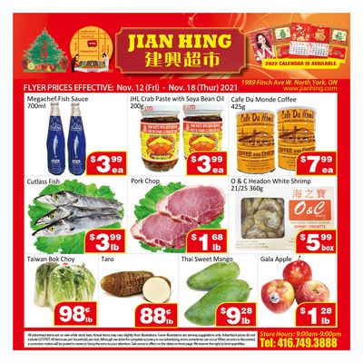 Jian Hing Supermarket (North York) Flyer November 12 to 18