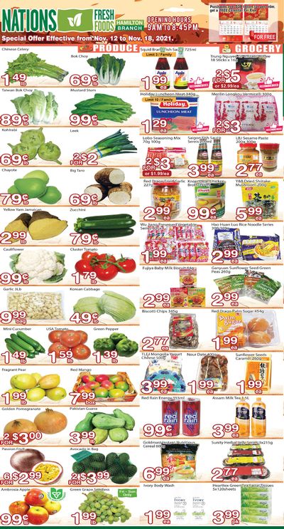 Nations Fresh Foods (Hamilton) Flyer November 12 to 18