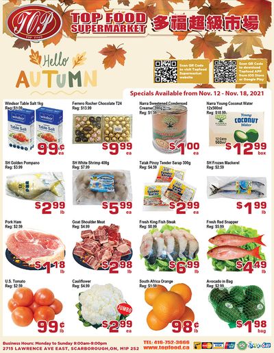 Top Food Supermarket Flyer November 12 to 18