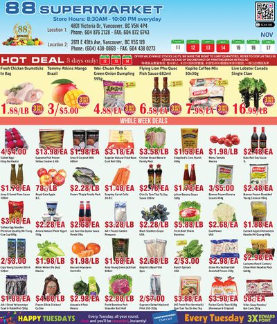 88 Supermarket Flyer November 11 to 17