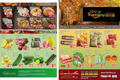 Famijoy Supermarket Flyer November 12 to 18