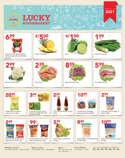 Lucky Supermarket (Winnipeg) November 12 to 18