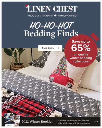 Linen Chest Ho-Ho-Hot Bedding Finds Flyer November 8 to 25