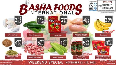 Basha Foods International Flyer November 12 to 15