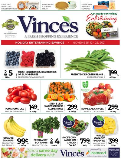 Vince's Market Flyer November 12 to 25