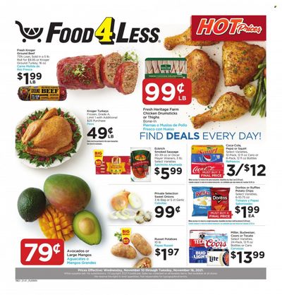 Food 4 Less (IL) Weekly Ad Flyer November 13 to November 20